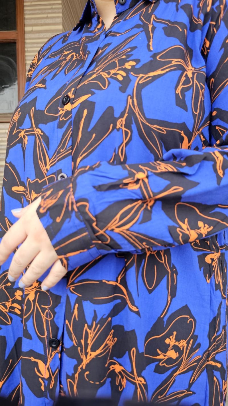 Blue floral Co-ord set - Image 3