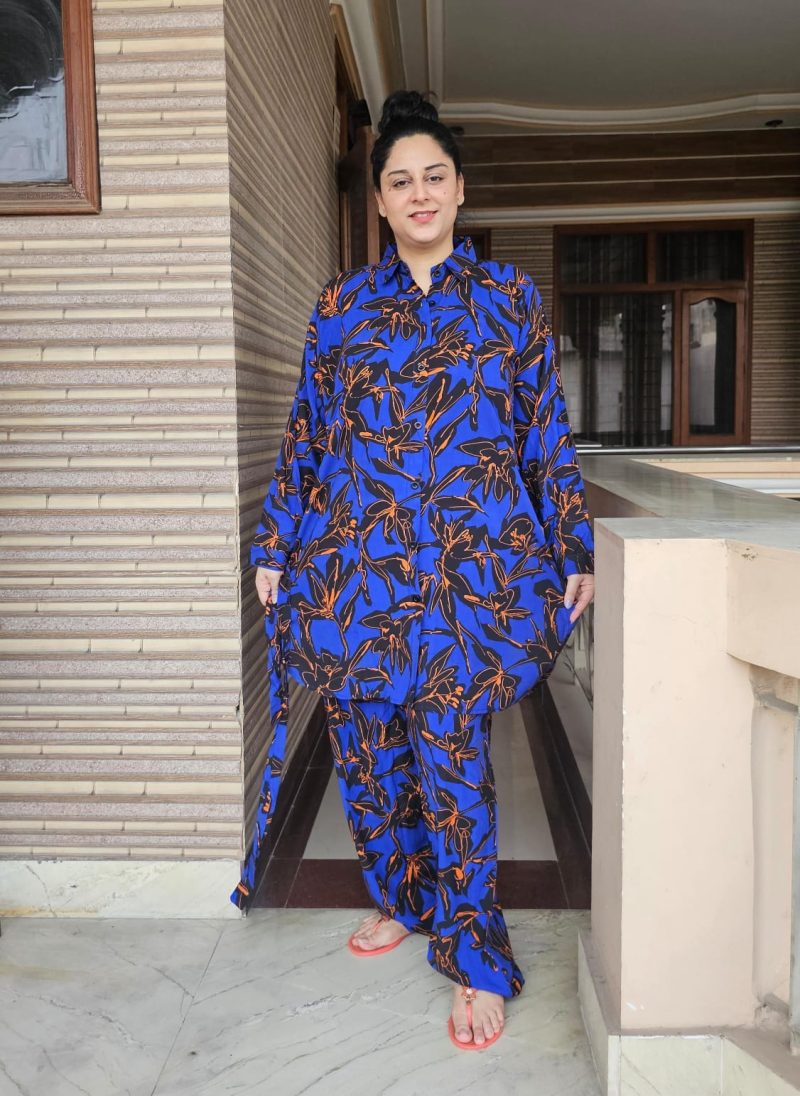 Blue floral Co-ord set