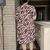 brown zebra flared dress - Image 5