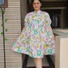 cotton flared dress - Image 3