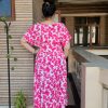 Pink Garden flared dress - Image 5