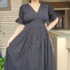 black buttobed  dress - Image 2