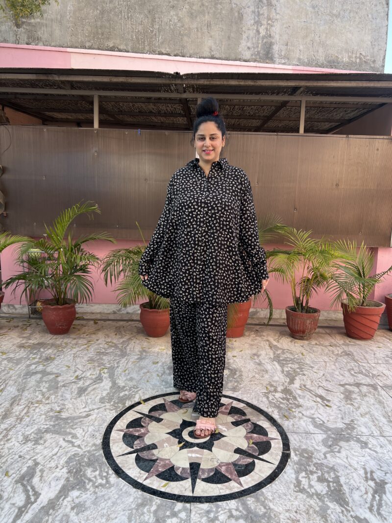 Floral Black Set