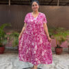 Wrinkled Pink Middi