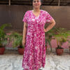 Wrinkled Pink Middi - Image 5