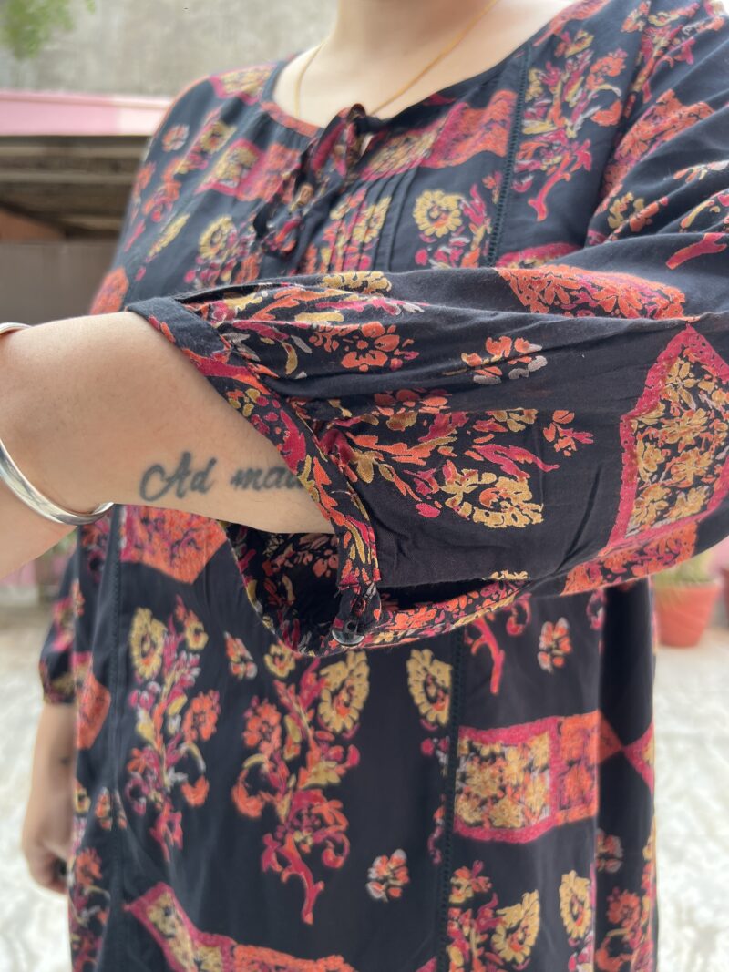 Cotton Printed Dress - Image 4