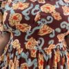 Brown Floral Middi Dress - Image 6