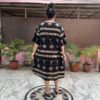 Golden Black Linen Dress - Image 5