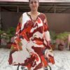 Beaded Neck Linen Dress - Image 4