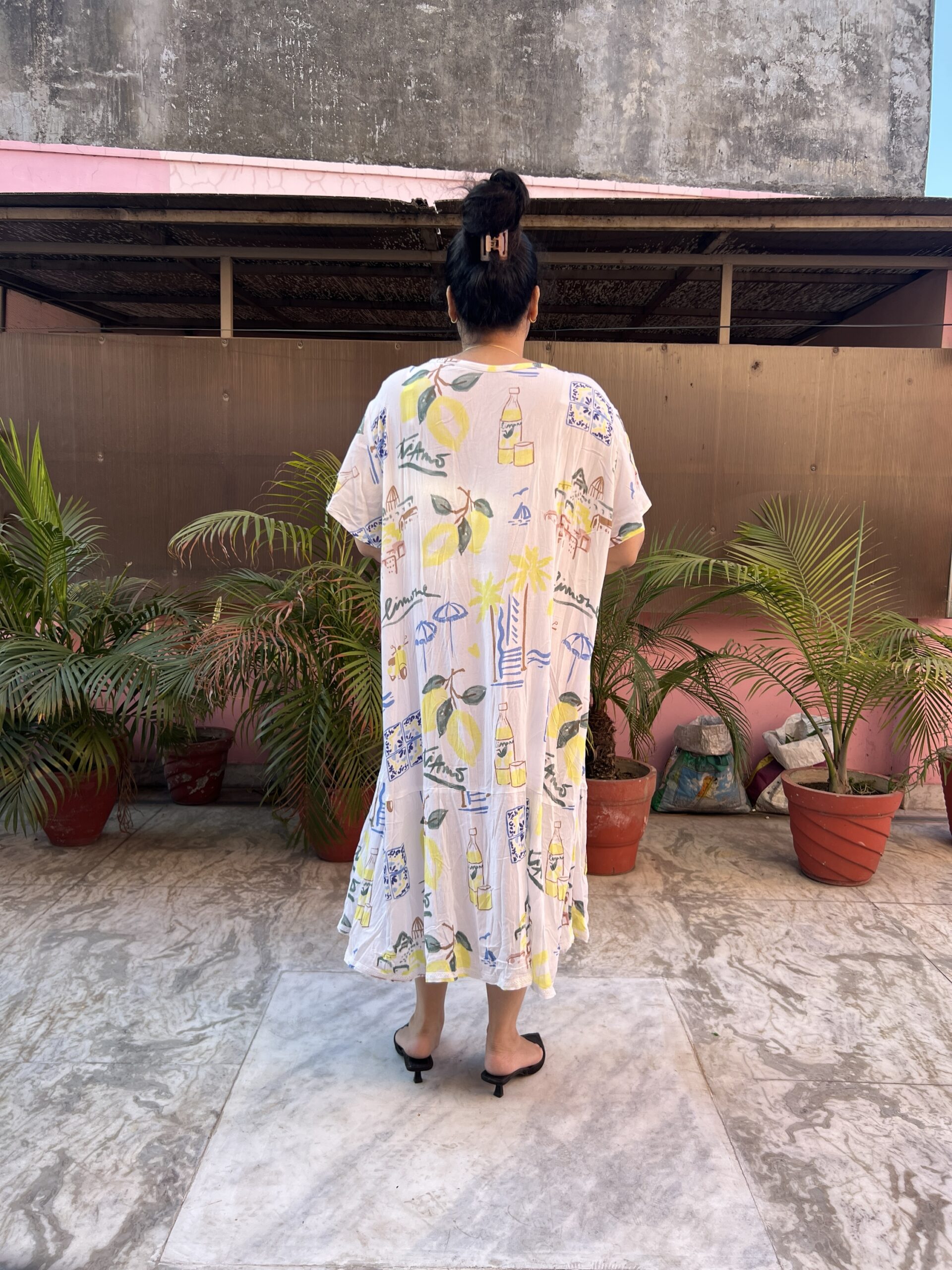 Flared Middi Dress - Image 5