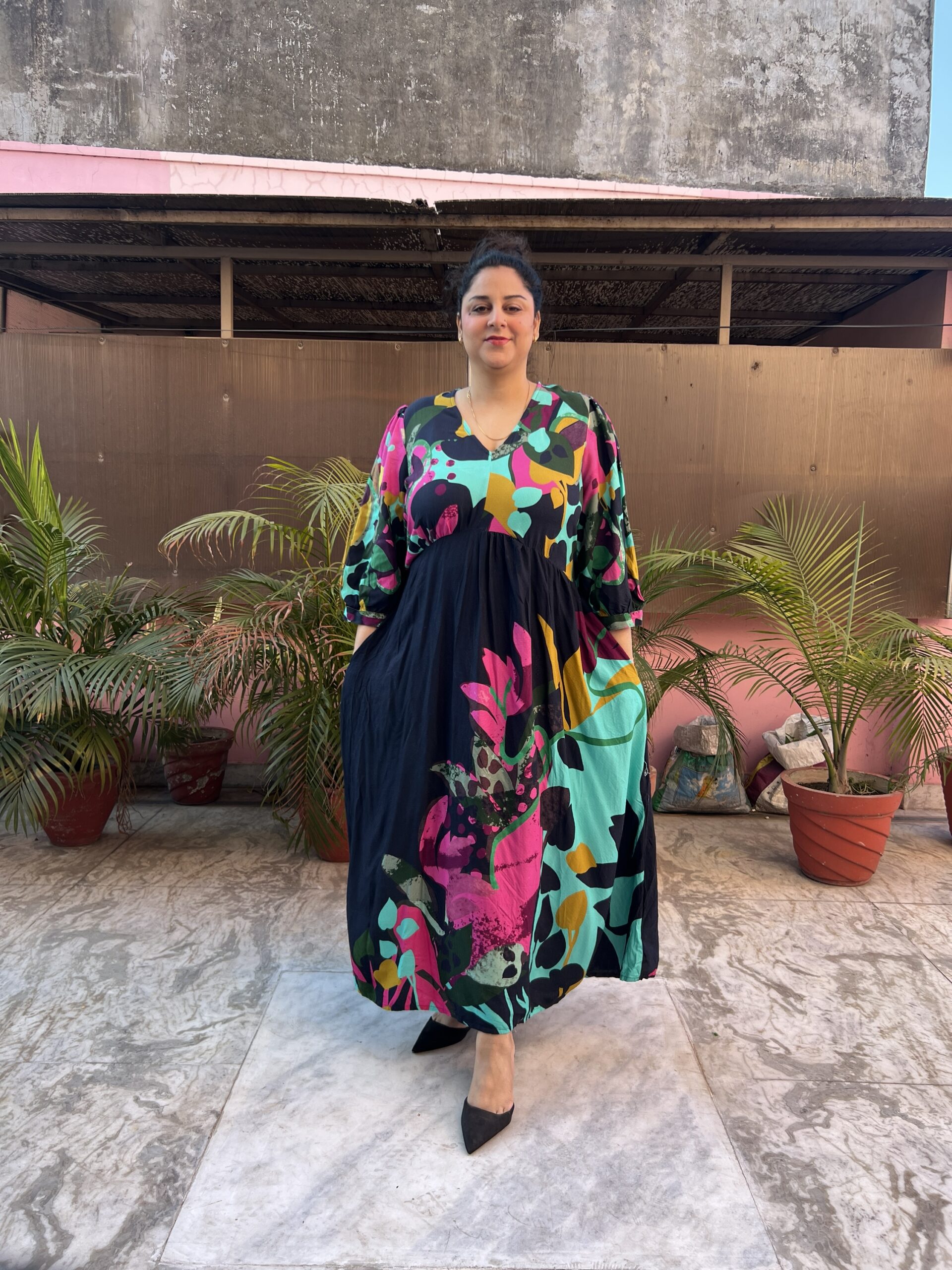 Rayon floral dress - Image 7