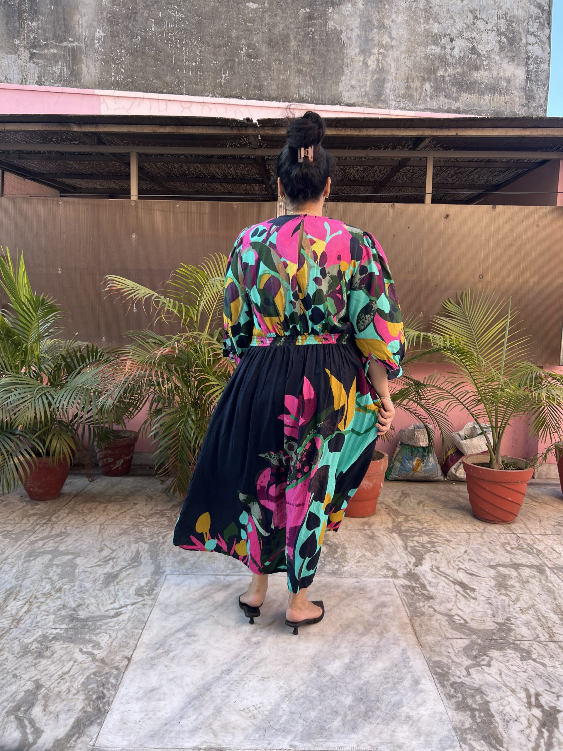 Rayon floral dress - Image 6