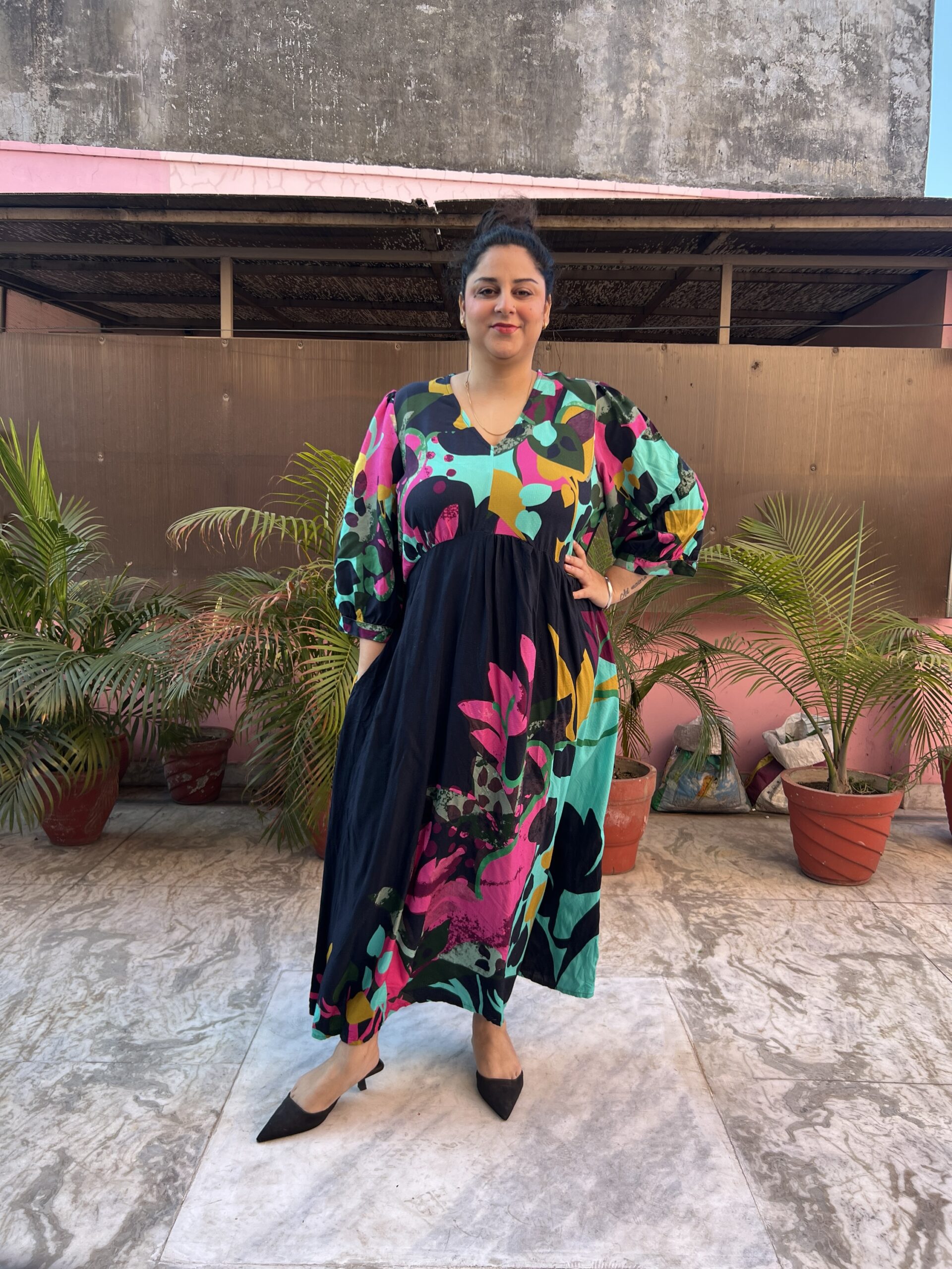 Rayon floral dress - Image 5