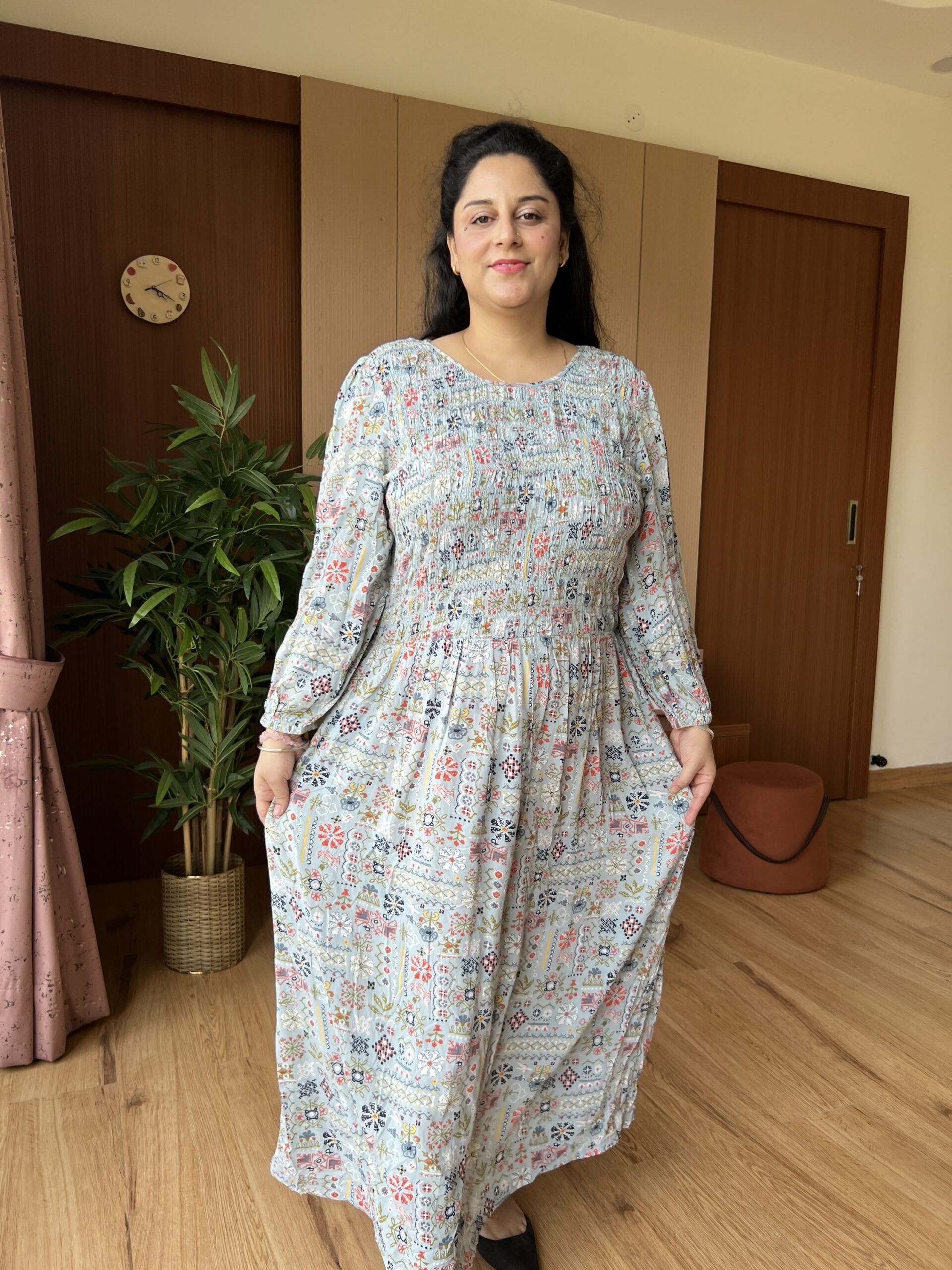 Smocked Maxi Dress - Image 4