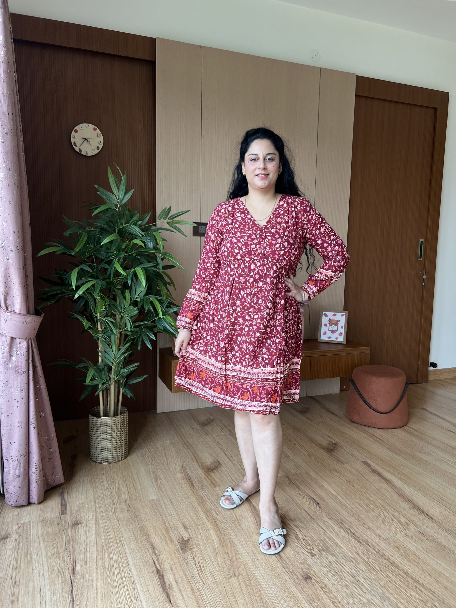 Floral cotton dress