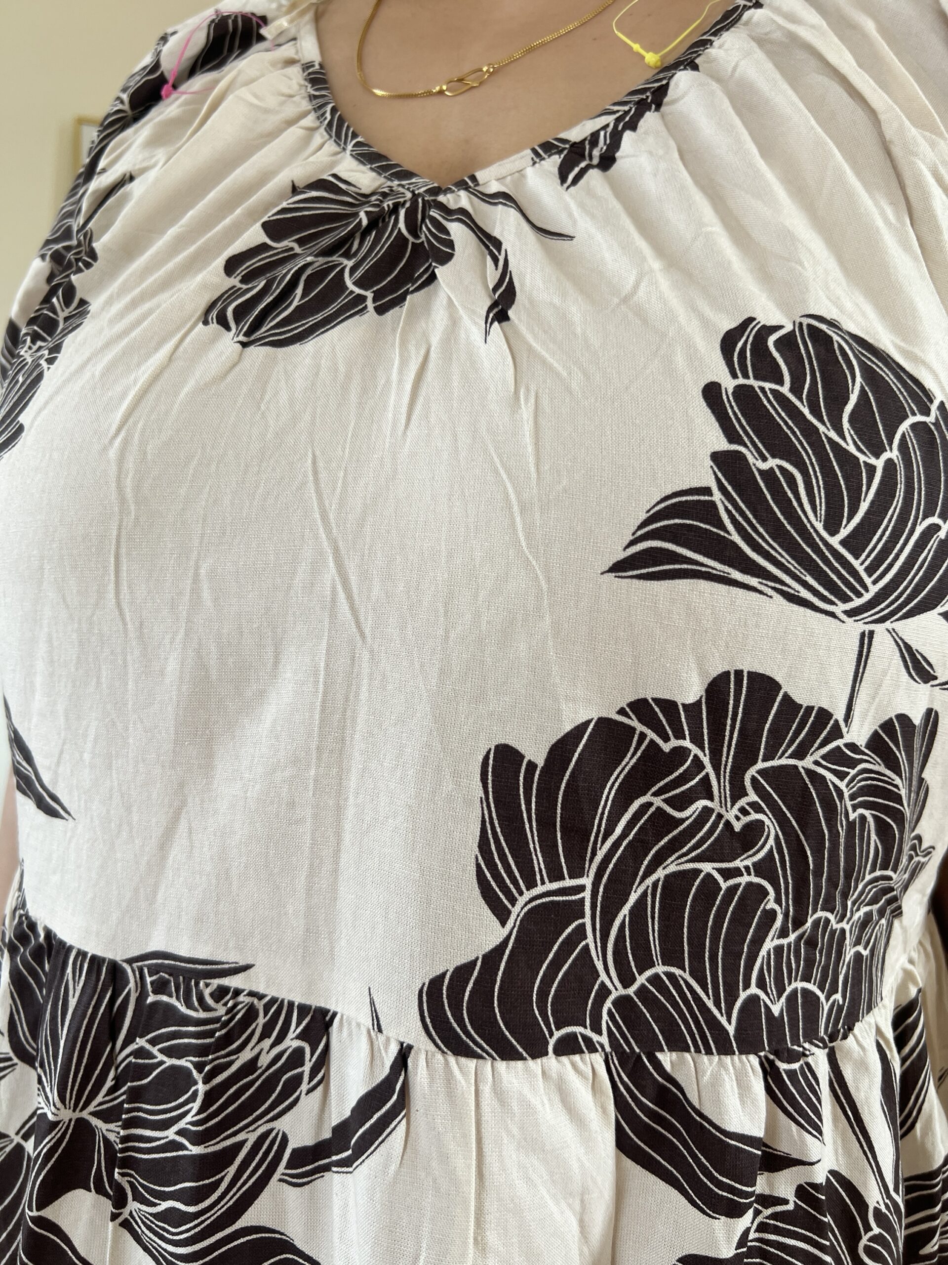 Linen cotton middi dress - Image 2