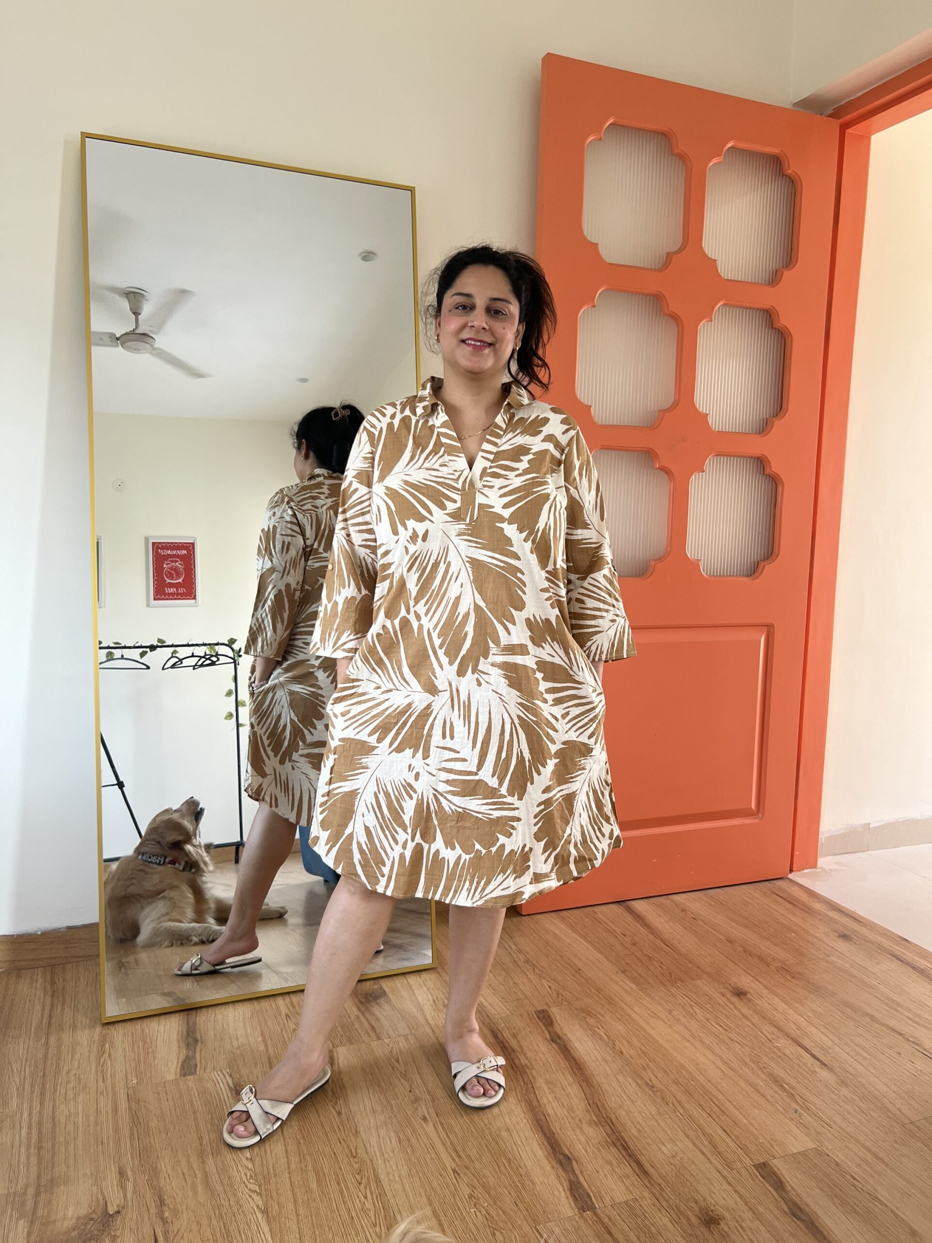 Cotton hi low dress - Image 2