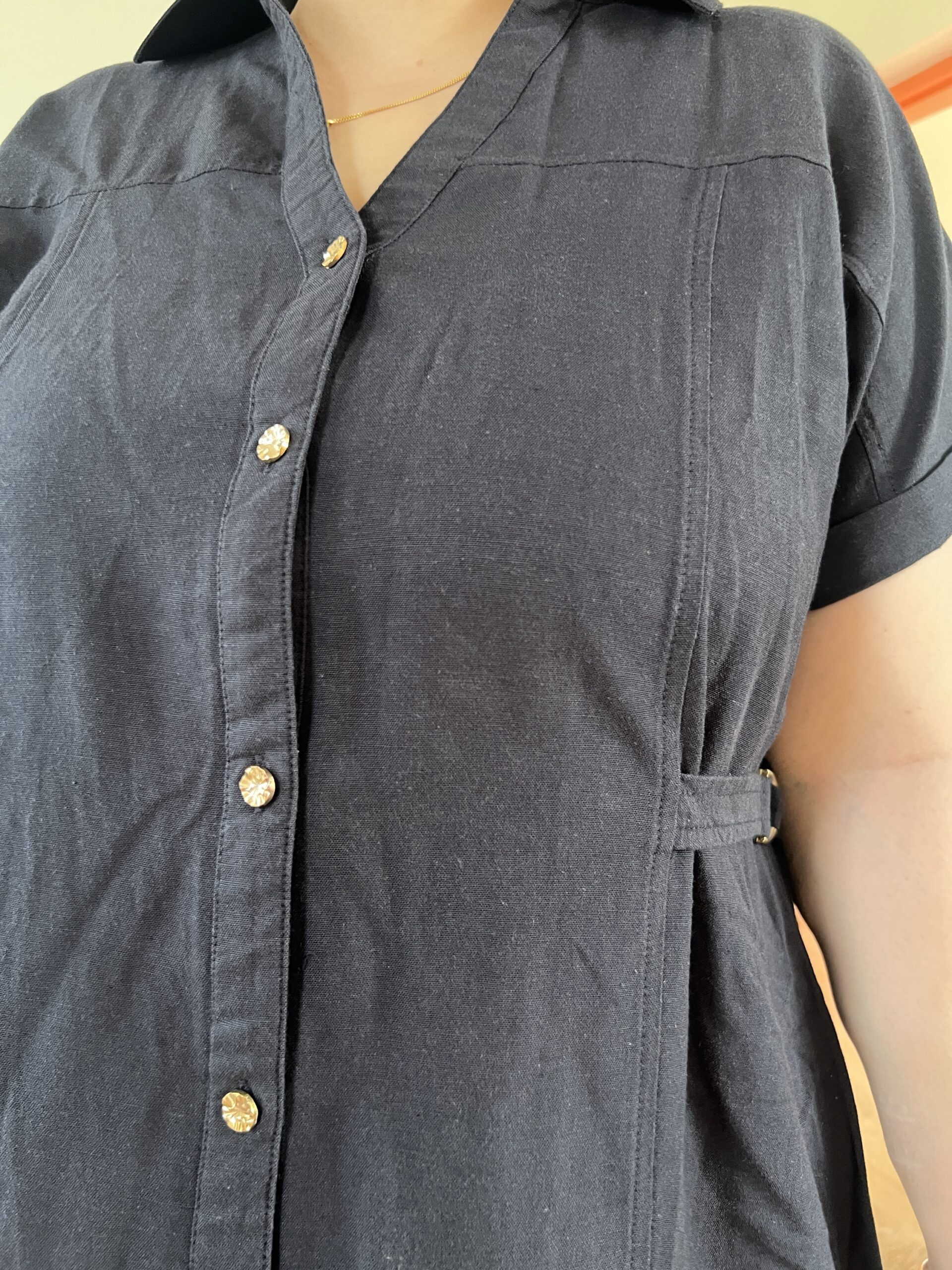 Black buttoned dress - Image 2