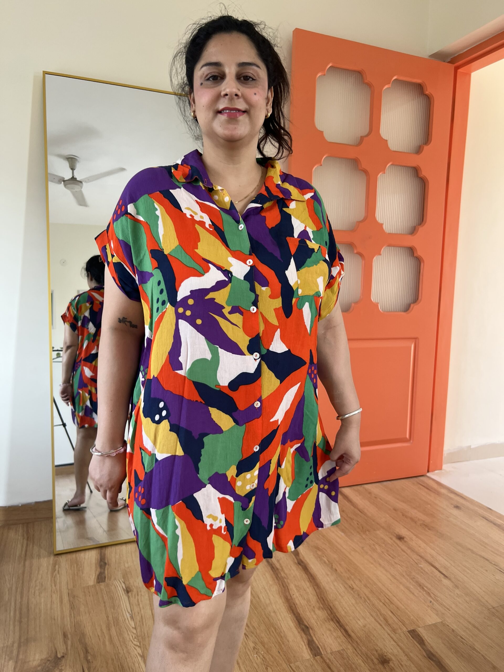 Buttoned shirt dress - Image 3