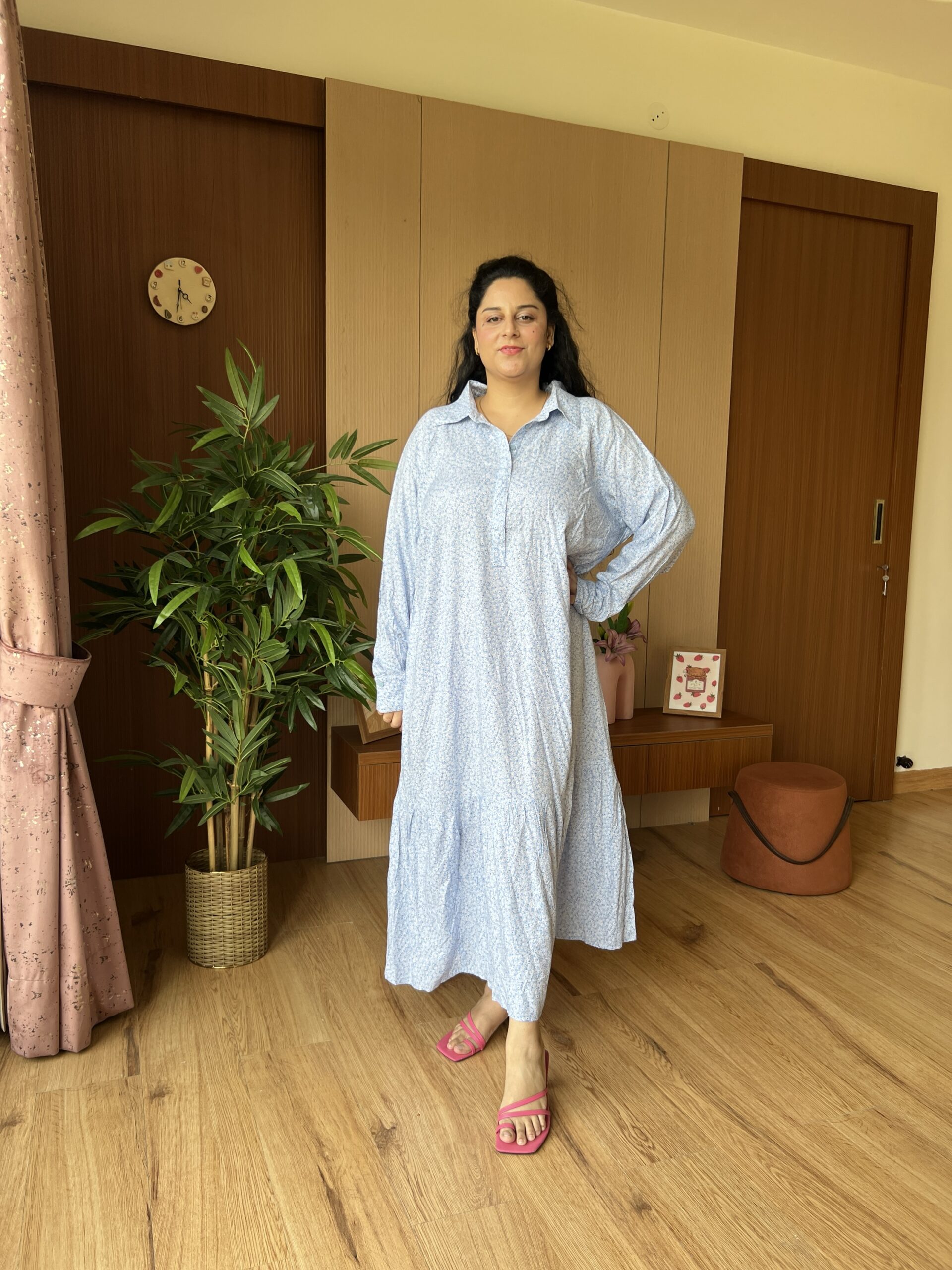 Floral blue dress - Image 6