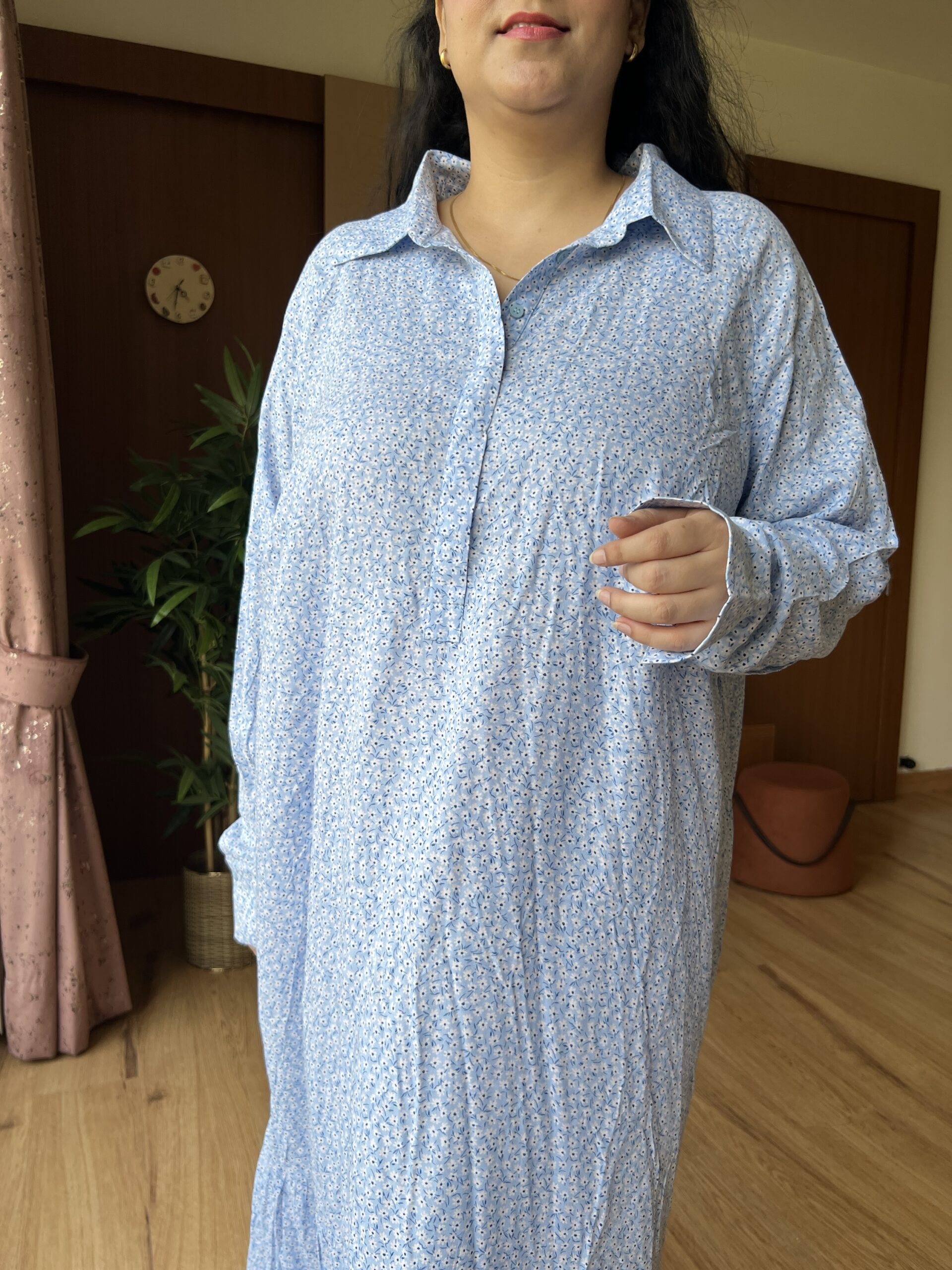 Floral blue dress - Image 4
