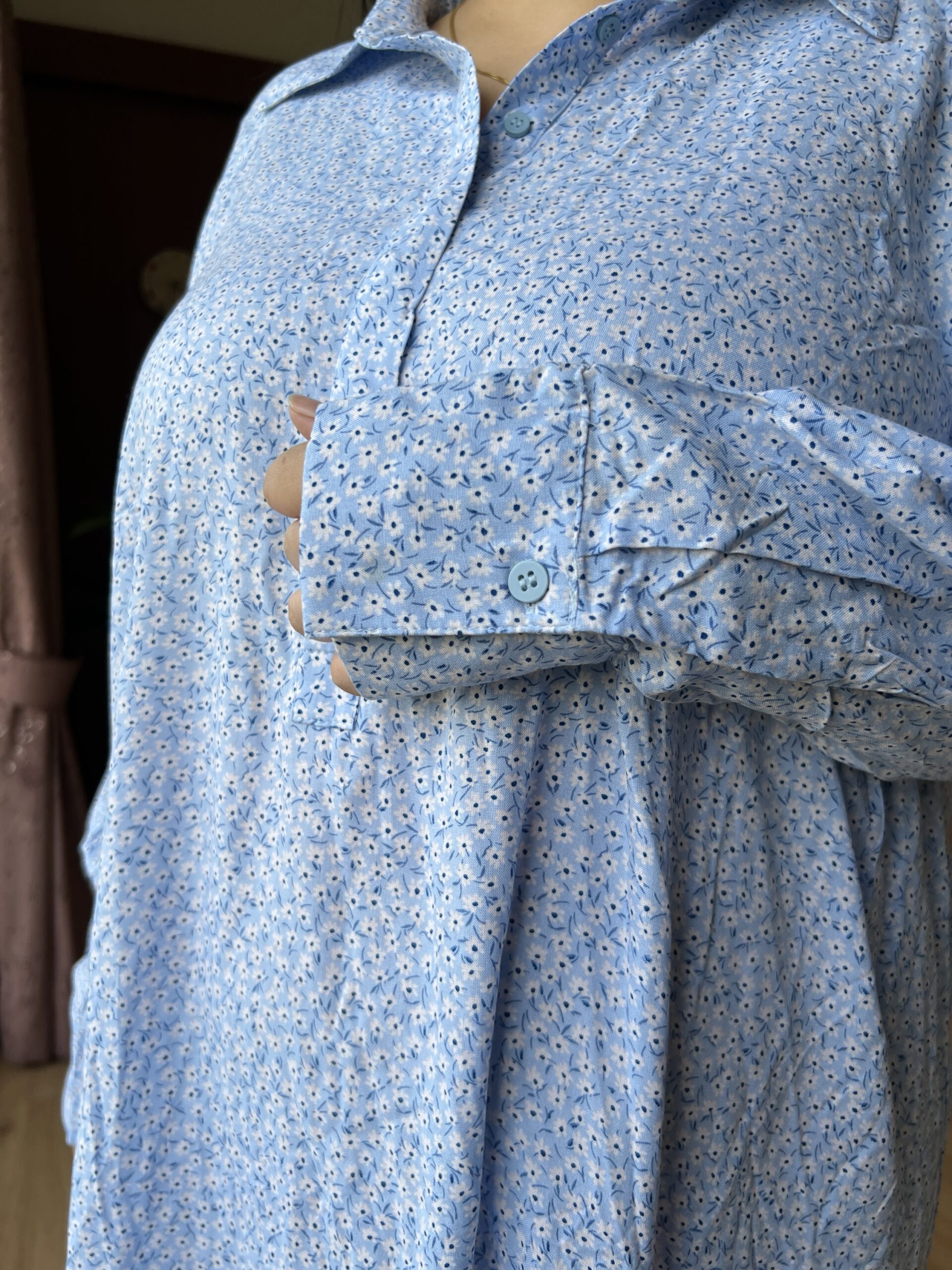 Floral blue dress - Image 5