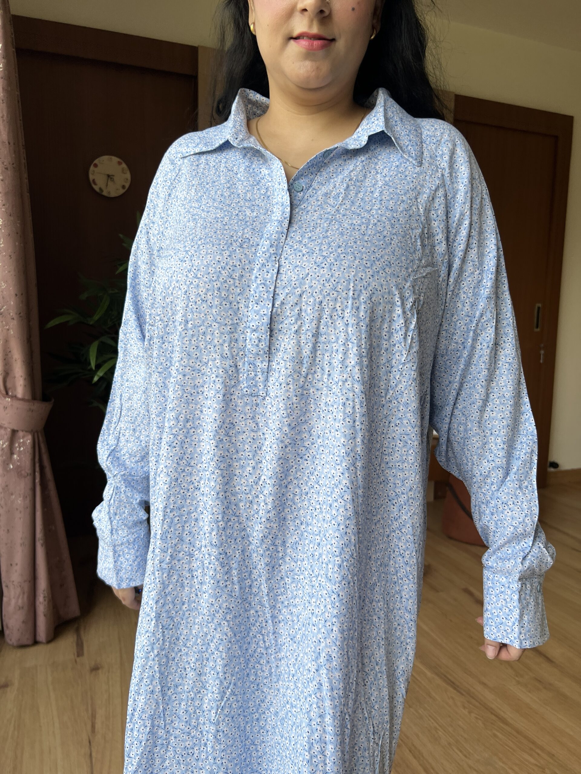 Floral blue dress - Image 2