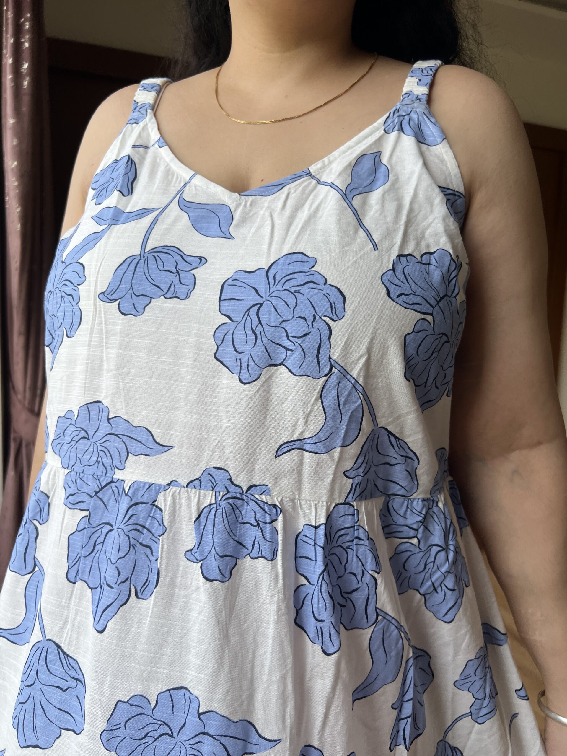 Floral VIscose Cotton Dress - Image 5