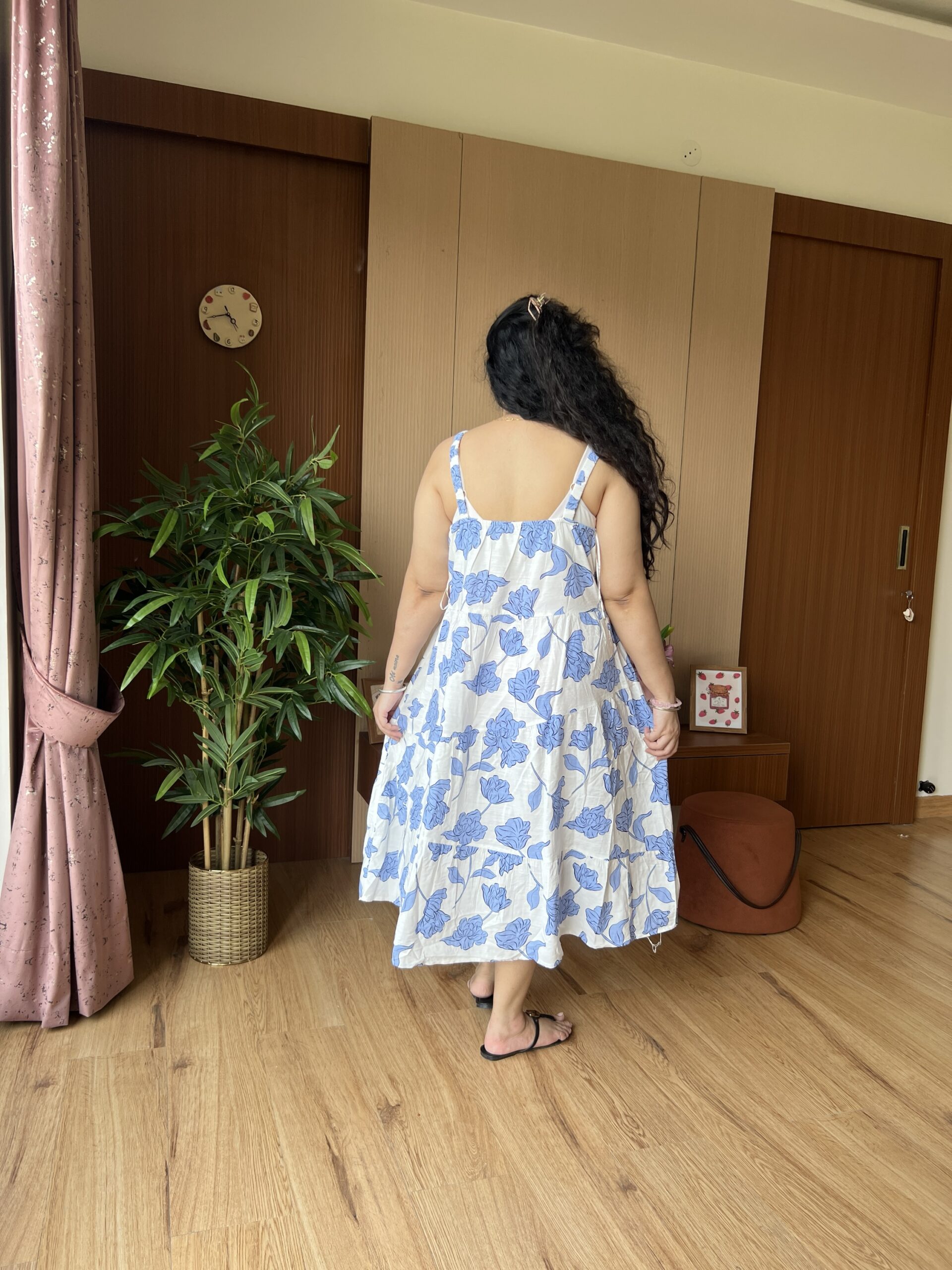 Floral VIscose Cotton Dress - Image 2