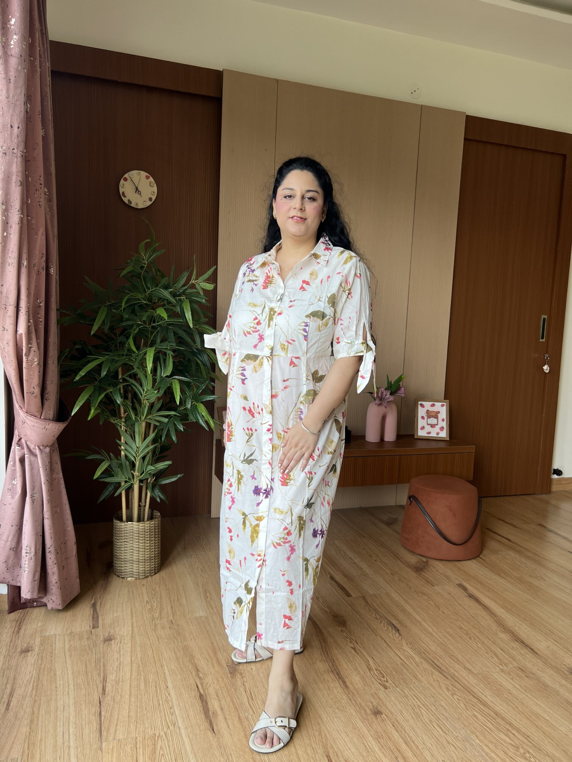 Floral Buttoned Dress