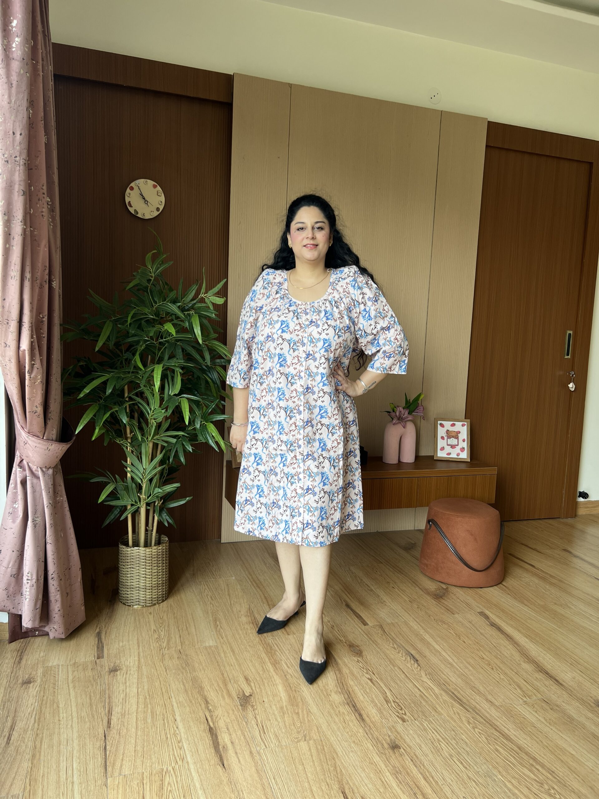 Cotton Buttoned Dress - Image 6