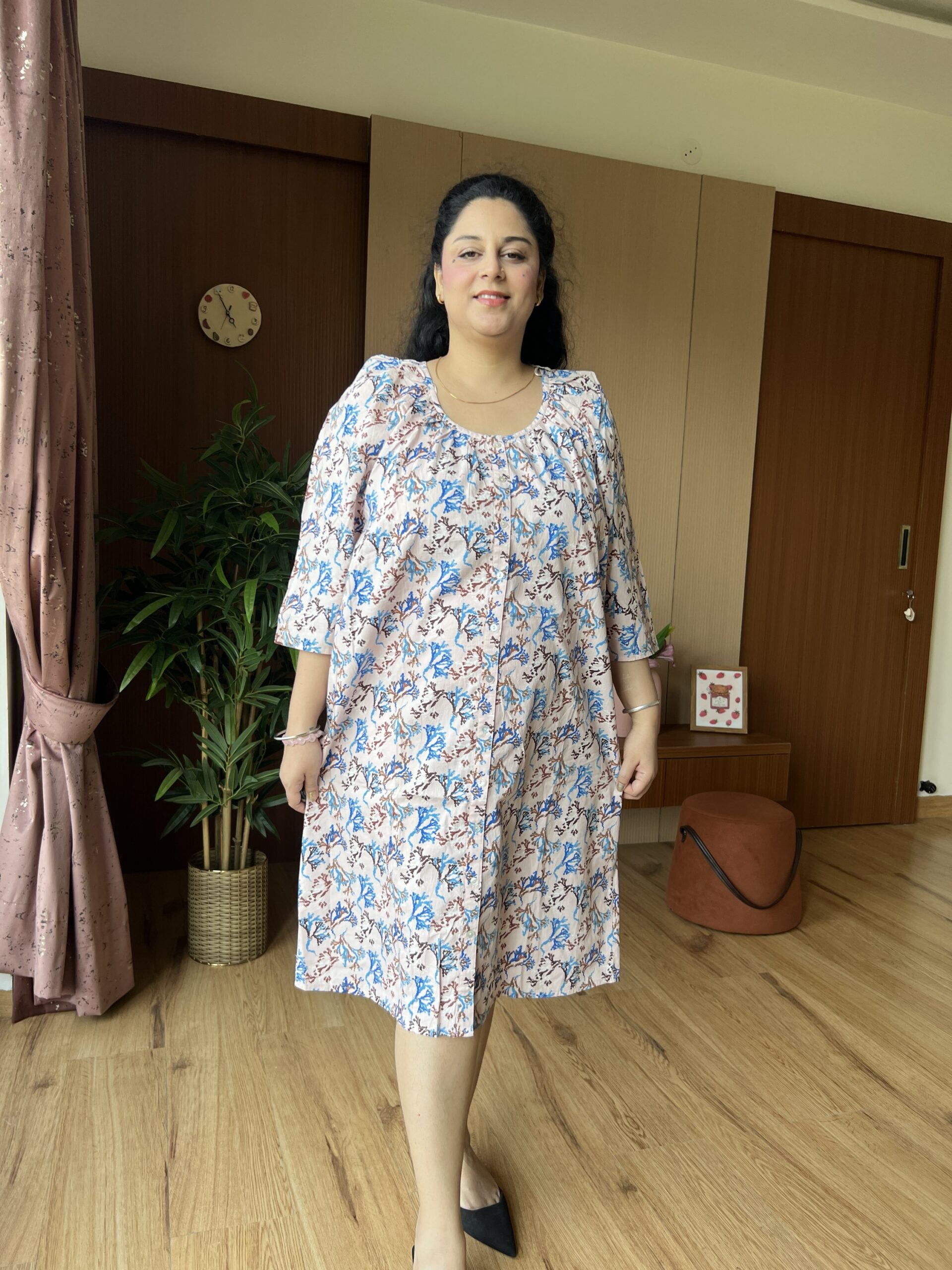 Cotton Buttoned Dress