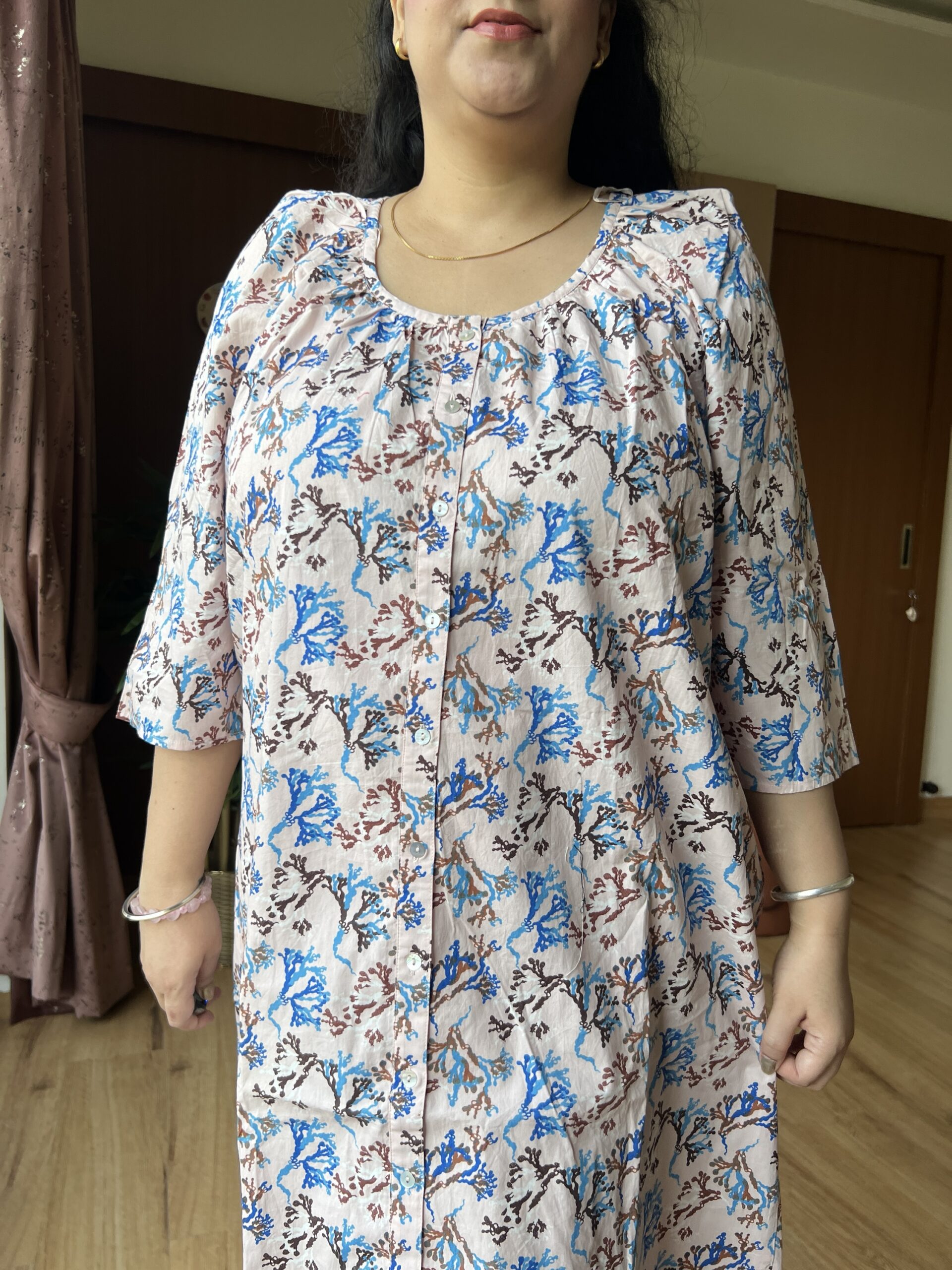 Cotton Buttoned Dress - Image 3