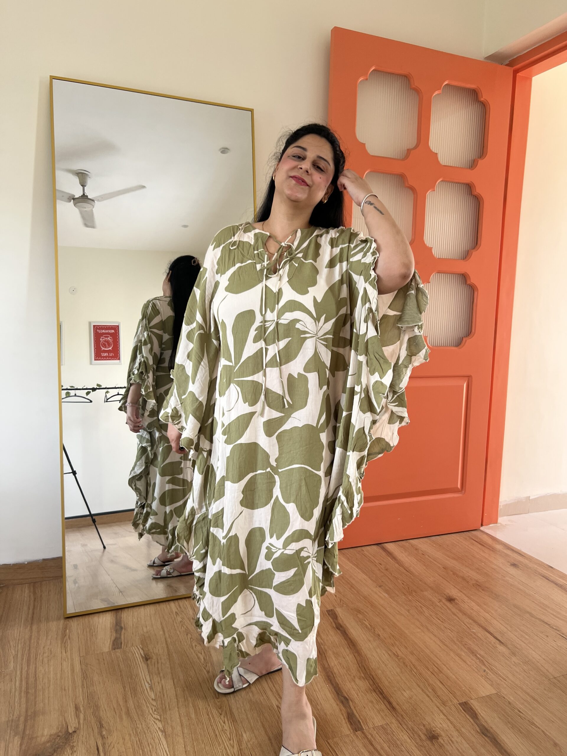 Cotton kaftan dress
