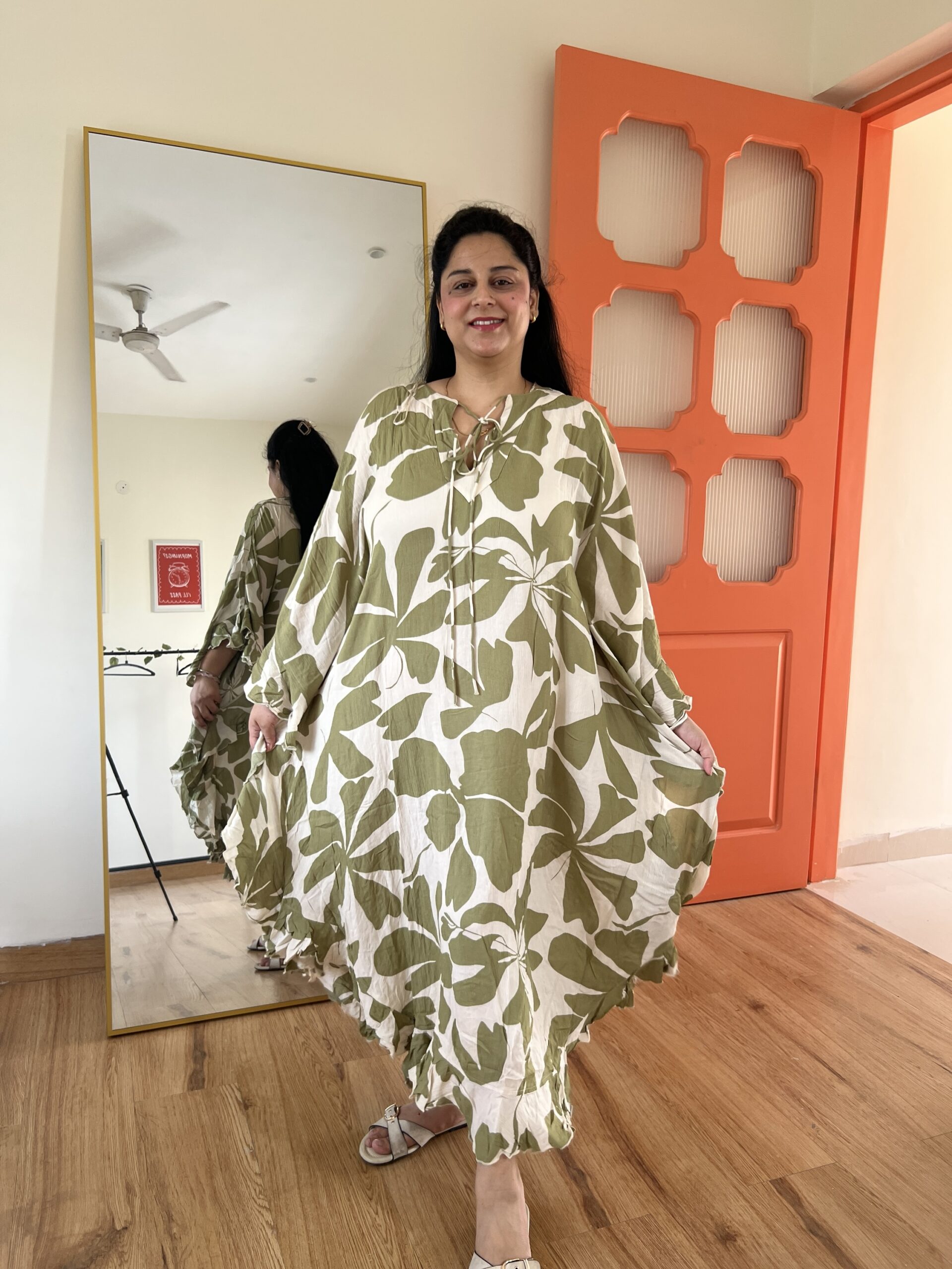 Cotton kaftan dress - Image 6