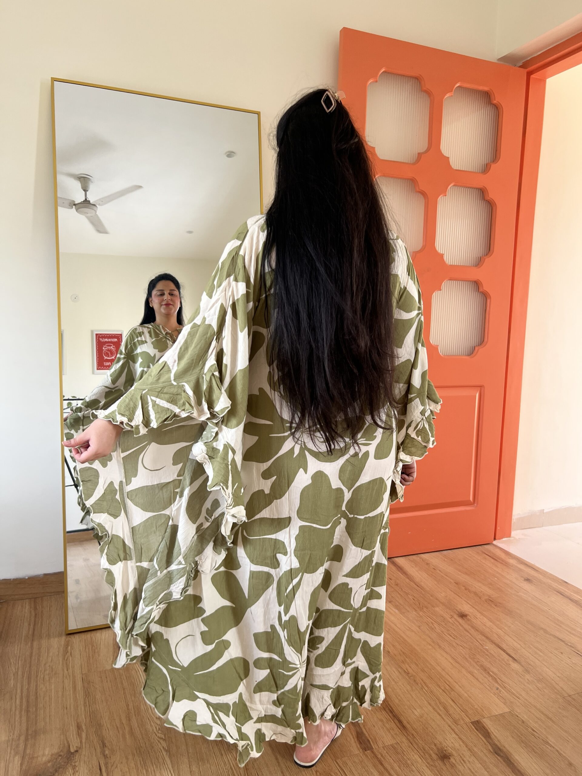 Cotton kaftan dress - Image 5