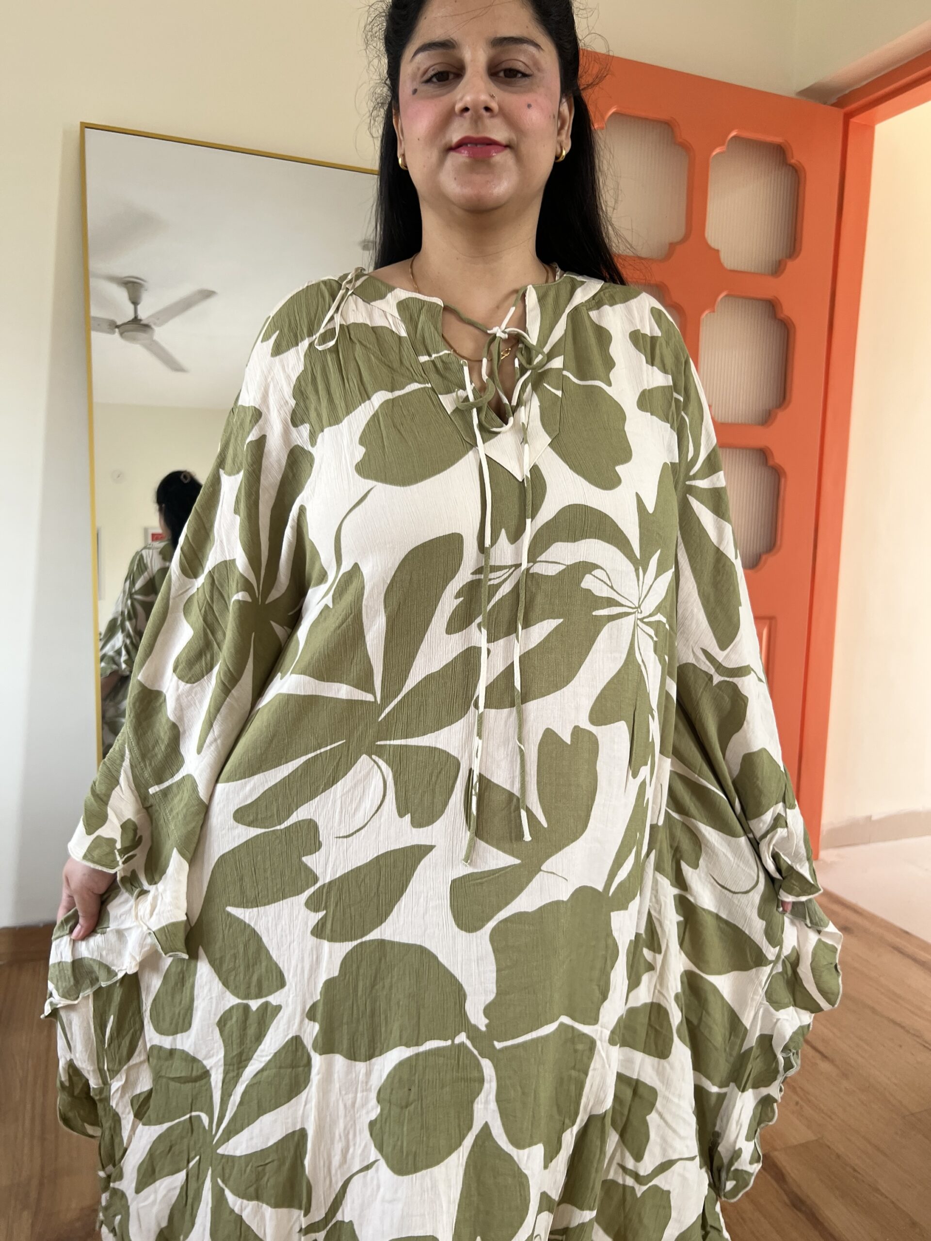 Cotton kaftan dress - Image 3