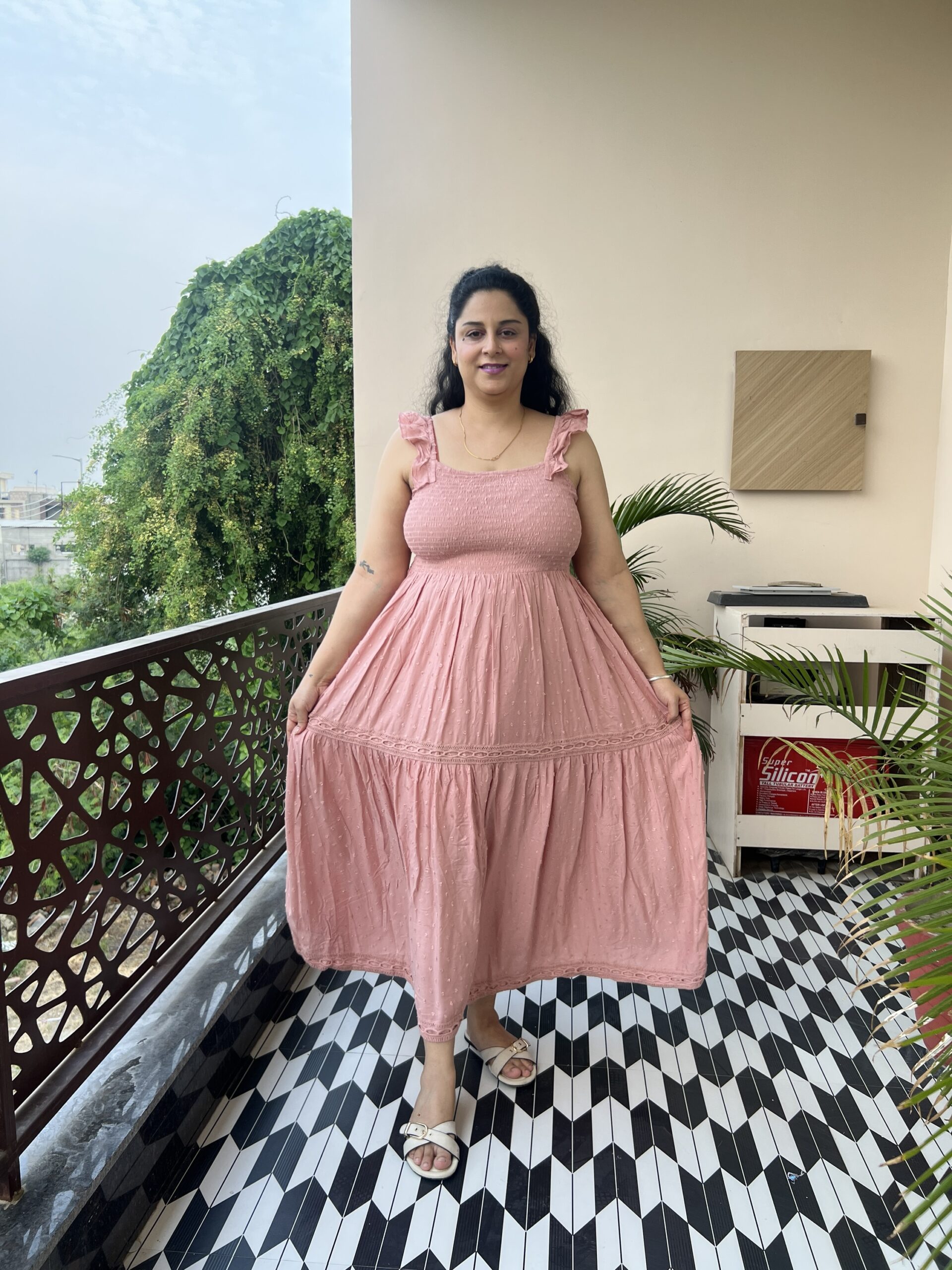 Smocked maxi dress - Image 7