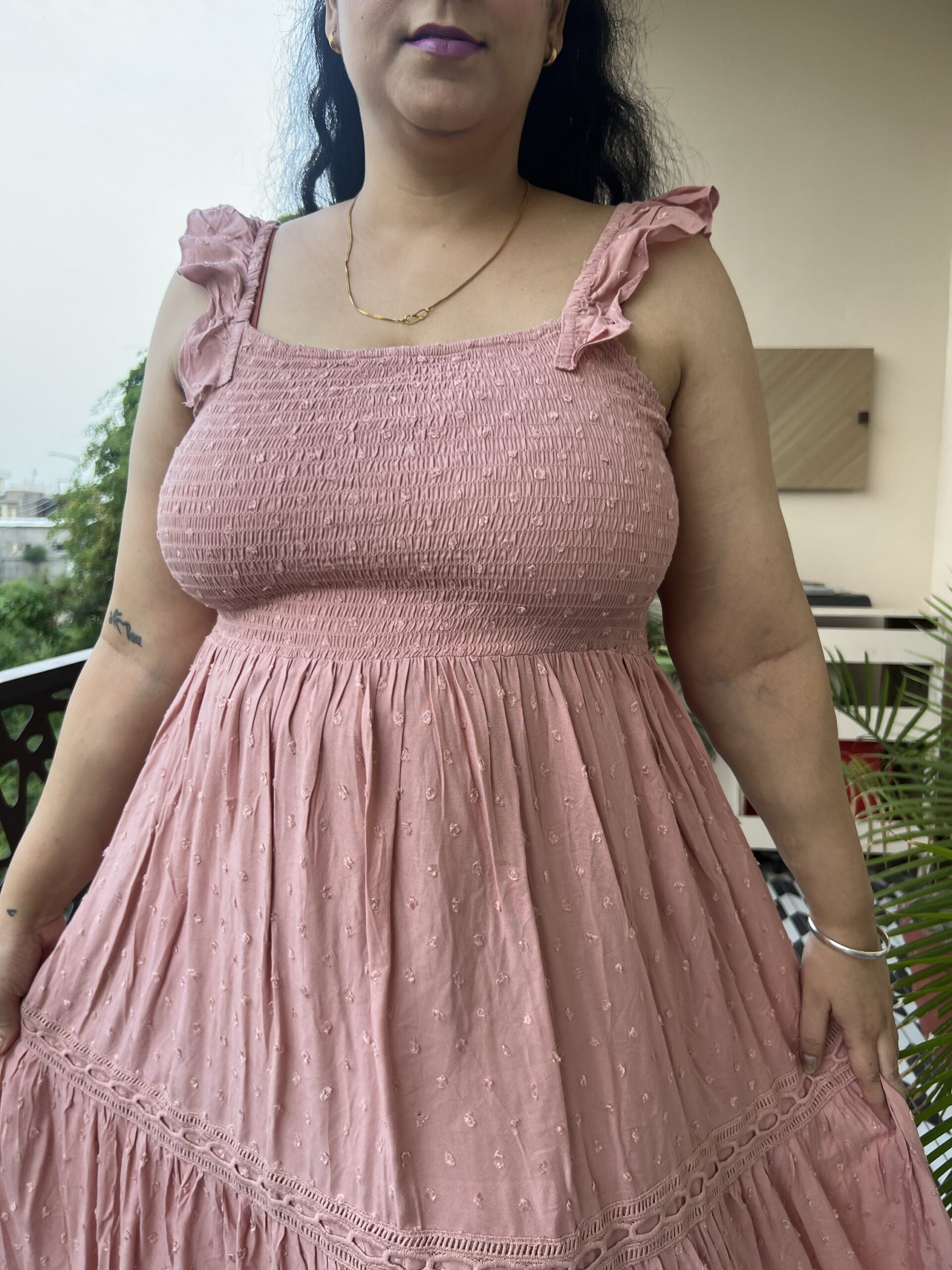 Smocked maxi dress - Image 3