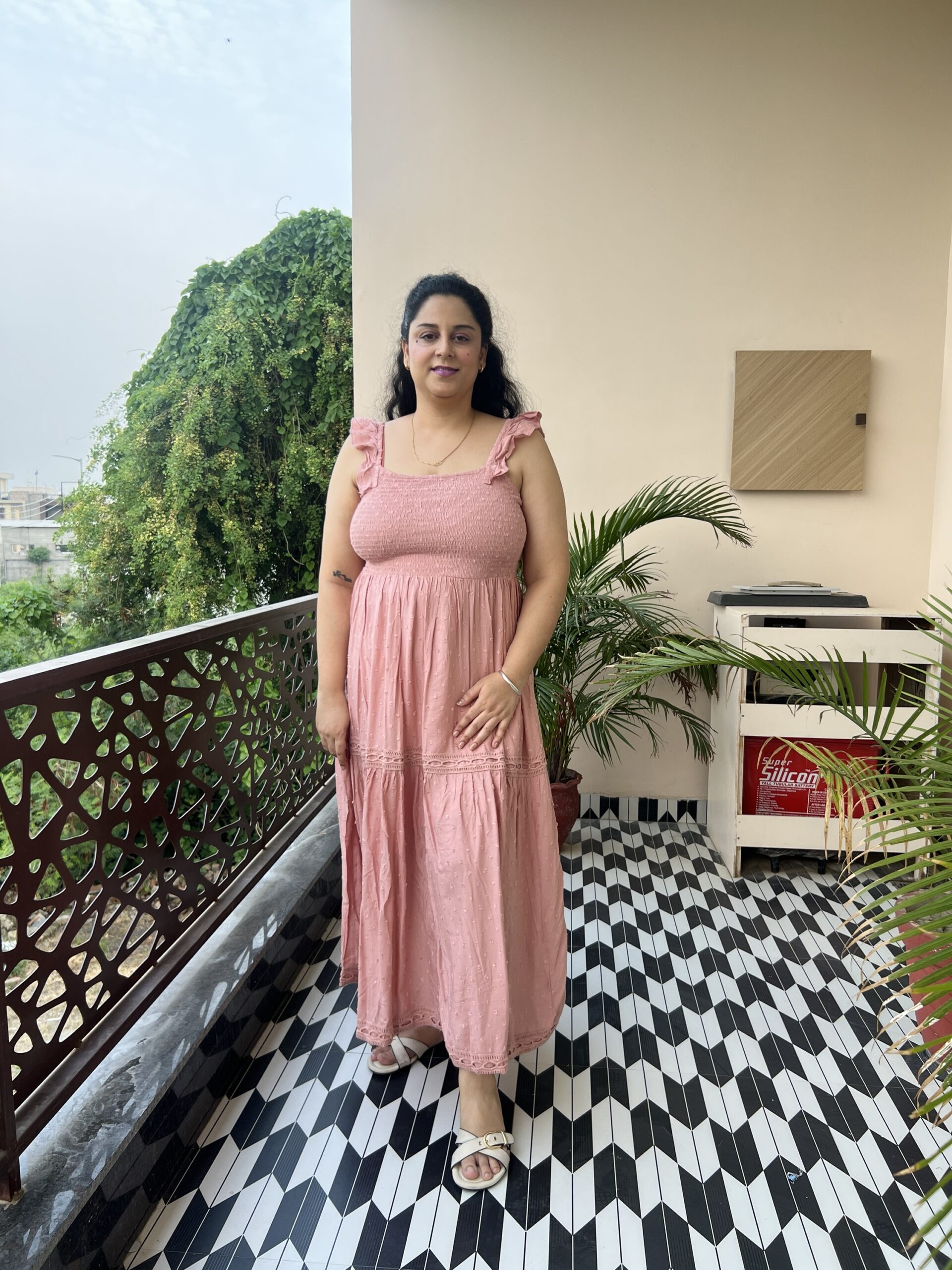 Smocked maxi dress - Image 4