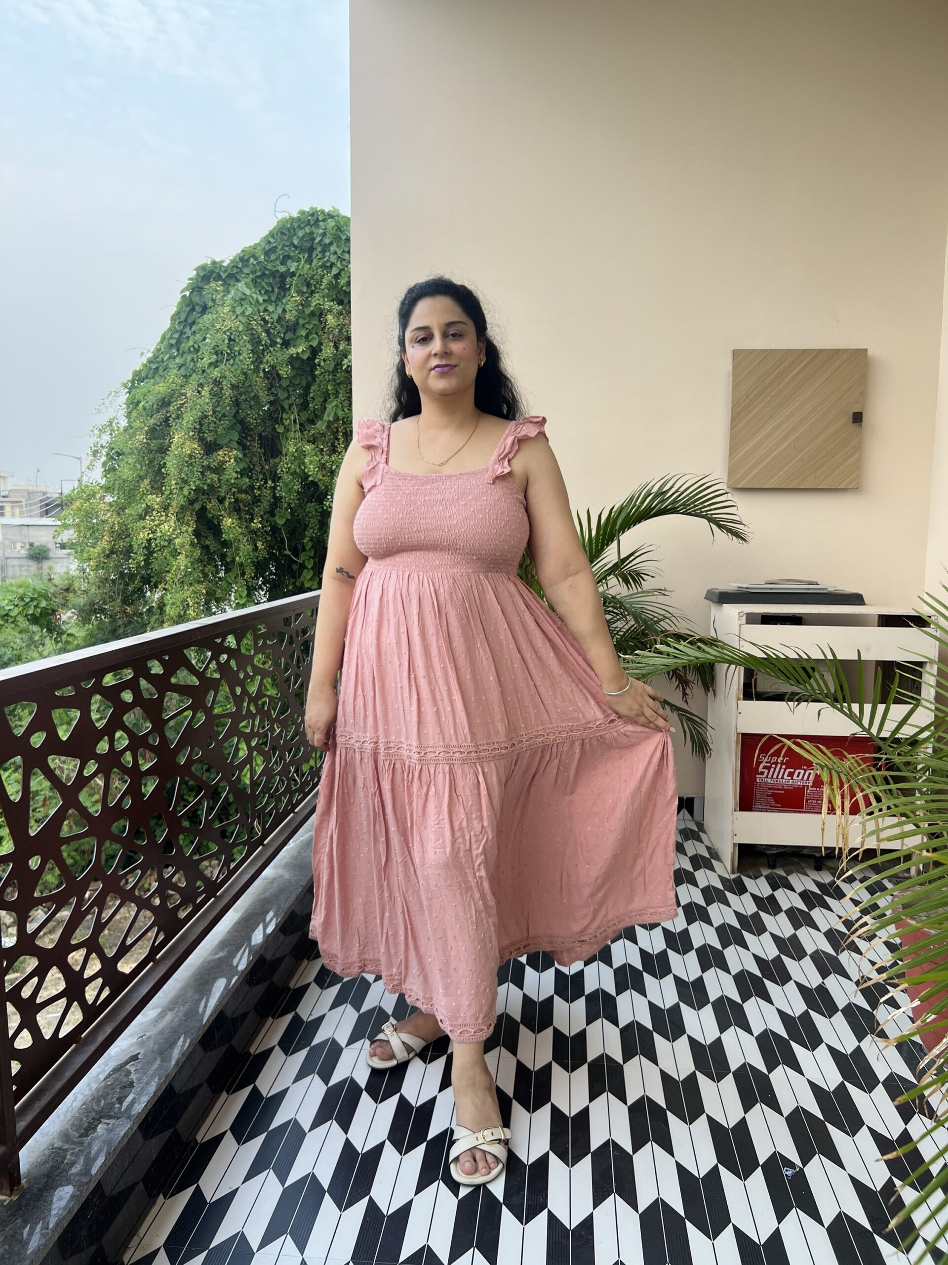 Smocked maxi dress